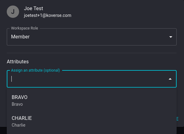 Assign User ABAC Attributes